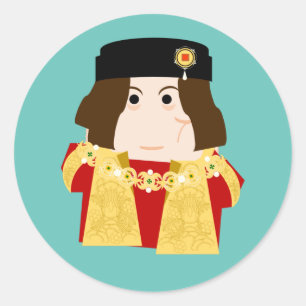 Sticker Rond Roi Richard III d'Angleterre