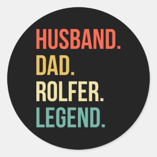Sticker Rond Rolfeur Papa Mari Fête des Pères Rolfeur 