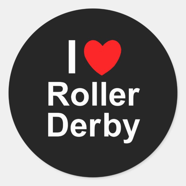 Sticker Rond Roller Derby (Devant)