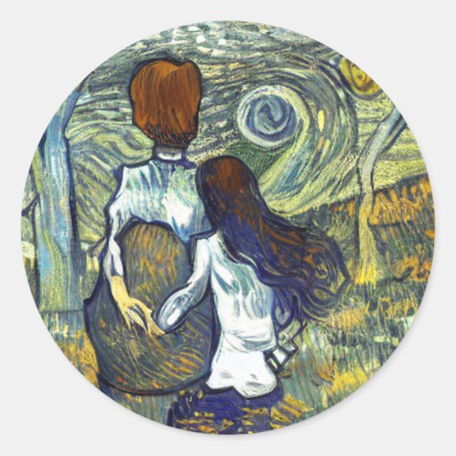 STICKER ROND ROMANCE (Devant)