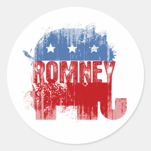 Sticker Rond ROMNEY républicain