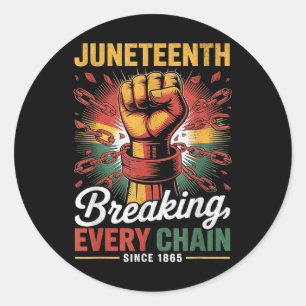 Sticker Rond Rompre chaque chaîne depuis 1865 Junetten Women M