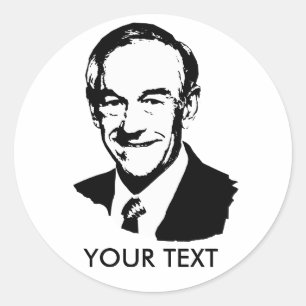 Sticker Rond Ron Paul