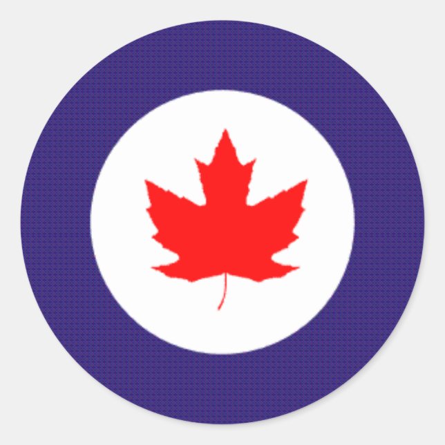 Sticker Rond Rond-point R.C.A.F. 40 -50's (Devant)