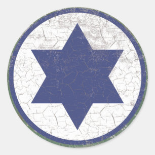 Sticker Rond Rondeau israélien de l'Armée de l'Air d'étoile
