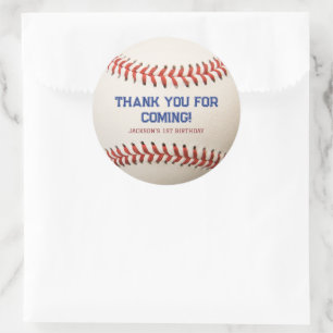 Sticker Rond Rookie de baseball de l'année Anniversaire Garçon