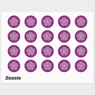 Sticker Rond Rosace bleu ou rouge pour bébé&enfant