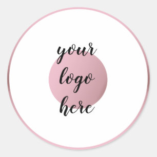 Sticker Rond Rose Cercle d'or Cercles Bordure Parties scintilla