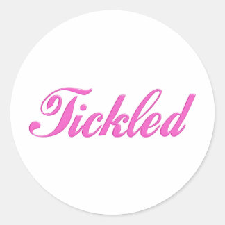 Sticker Rond Rose chiche