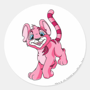 Sticker Rond Rose de Kougra