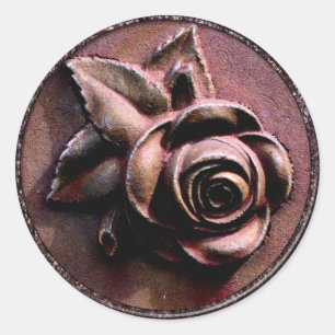 Sticker Rond Rose de l'église