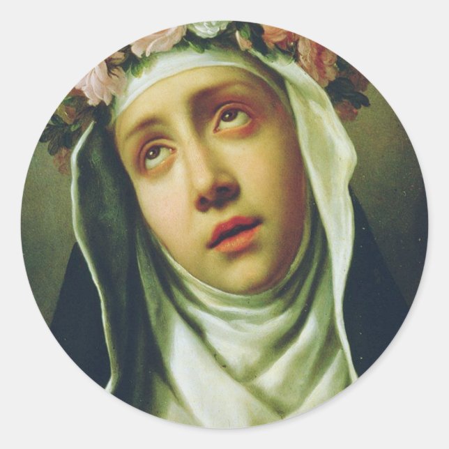 Sticker Rond Rose de Lima par Francesco de Mura (Devant)