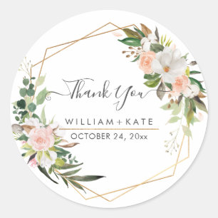 Sticker Rond Rose de Merci Eucalyptus Russe