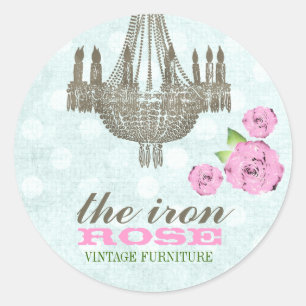 Sticker Rond Rose en pastel de CHROMATOGRAPHIE GAZEUSE et