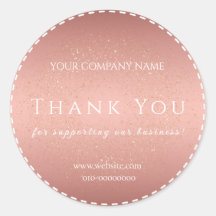 Rose Gold Merci de votre Bienvenue Félicitations