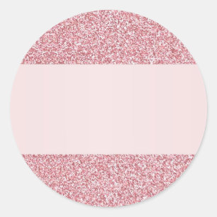 Sticker Rond Rose Gold Parties scintillant Look Ajouter un Modè