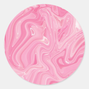 Sticker Rond Rose holographique Faux