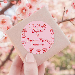 Sticker Rond Rose La Nuit Avant Le Mariage