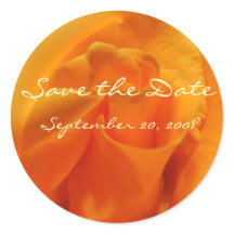 Rose orange "Enregistrer la date"