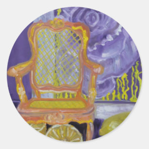 STICKER ROND ROSE PARIS