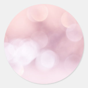 Sticker Rond Rose Pearlescent Look Rose or Abstrait