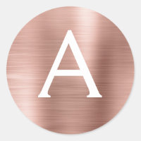 Rose Rose Gold Girl Mariage Monogramme