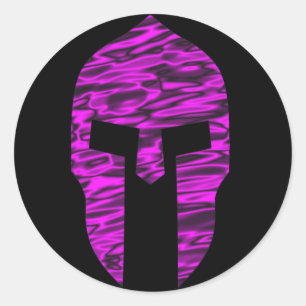 Sticker Rond Rose spartiate