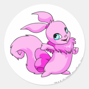 Sticker Rond Rose Usul
