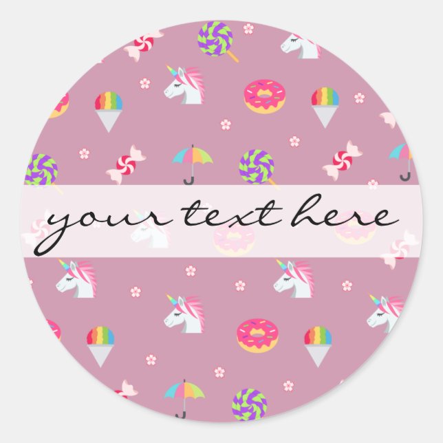 Sticker Rond roses roses (Devant)