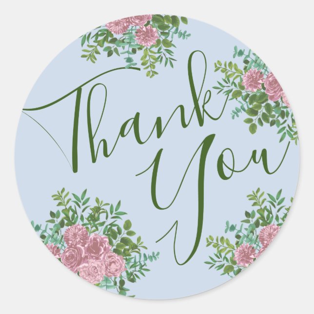 Sticker Rond Roses roses Jardin Printemps Mariage (Devant)