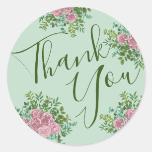 Sticker Rond Roses roses Jardin Printemps Mariage