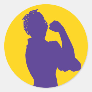 Sticker Rond Rosie l'autocollant Riveter avec des couleurs pers