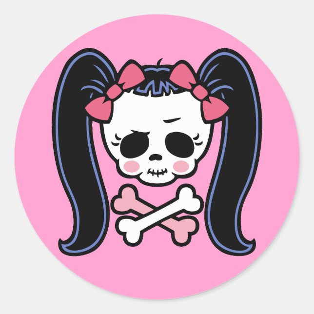 Sticker Rond Rosie Roger (Devant)