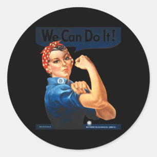 Sticker Rond Rosy Le Rivètre Que Nous Pouvons Faire