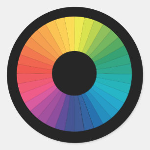 Sticker Rond Roue couleur artiste