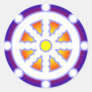 Sticker Rond Roue de Dharma
