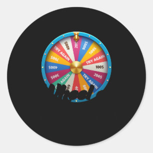 Sticker Rond Roue De Fortune Papa Fête des pères Roue De Fortun