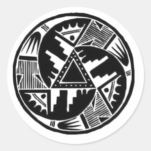Sticker Rond Roue native