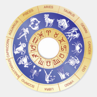Sticker Rond Roue Zodiac, Ouest