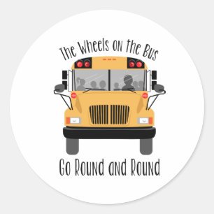 Sticker Rond Roues Dans Le Bus