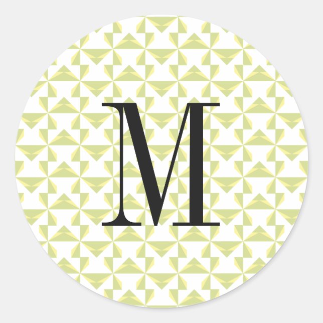 Sticker Rond Roues de stockage initial personnalisées (Devant)