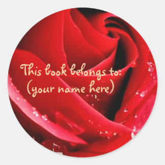 Sticker Rond Rouge