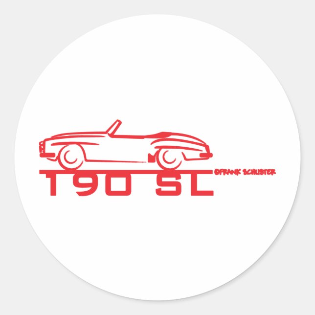 Sticker Rond Rouge 190SL (Devant)