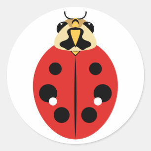 Sticker Rond Rouge dendroctale
