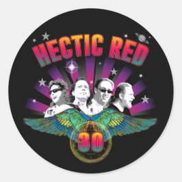 Sticker Rond Rouge Hectique 30 ans
