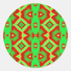 Sticker Rond rouge sauvage