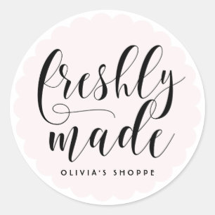 Sticker Rond Rougissent les affaires modernes nouvellement