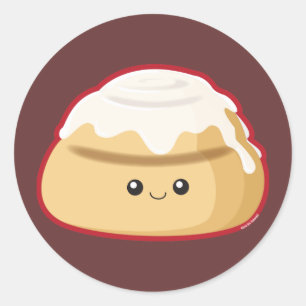 Sticker Rond Rouleau de cannelle