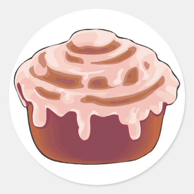 Sticker Rond Rouleau de cannelle (Devant)