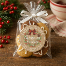 Rouleau d'étiquettes pour biscuits de Noël faits m